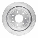 Dynamic Friction 2004-2011 Ford F-150 4WD Rear Left Drilled & Slotted Silver Brake Rotor by Dynamic Friction Company 631-54189L