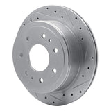 Dynamic Friction 2004-2011 Ford F-150 RWD Rear Right Drilled & Slotted Silver Brake Rotor by Dynamic Friction Company 631-54189R