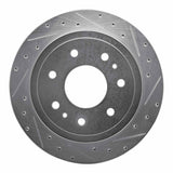 Dynamic Friction 2004-2011 Ford F-150 RWD Rear Right Drilled & Slotted Silver Brake Rotor by Dynamic Friction Company 631-54189R