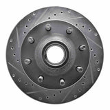 Dynamic Friction 2003-2005 Ford F-350 Super Duty 2WD Front Left Drilled & Slotted Silver Brake Rotor by Dynamic Friction Company 631-54190L