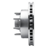 Dynamic Friction 2003-2005 Ford F-350 Super Duty 2WD Front Left Drilled & Slotted Silver Brake Rotor by Dynamic Friction Company 631-54190L