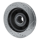 Dynamic Friction 2003-2005 Ford F-350 Super Duty 2WD Front Left Drilled & Slotted Silver Brake Rotor by Dynamic Friction Company 631-54190L