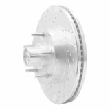 Dynamic Friction 2004-2006 Ford E-20150 Front Left Drilled & Slotted Silver Brake Rotor by Dynamic Friction Company 631-54191L