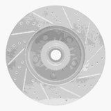 Dynamic Friction 2004-2006 Ford E-20150 Front Left Drilled & Slotted Silver Brake Rotor by Dynamic Friction Company 631-54191L
