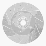 Dynamic Friction 2004-2006 Ford E-20150 Front Left Drilled & Slotted Silver Brake Rotor by Dynamic Friction Company 631-54191L