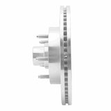 Dynamic Friction 2004-2006 Ford E-20150 Front Left Drilled & Slotted Silver Brake Rotor by Dynamic Friction Company 631-54191L
