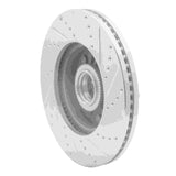 Dynamic Friction 2004-2006 Ford E-20150 Front Left Drilled & Slotted Silver Brake Rotor by Dynamic Friction Company 631-54191L