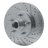 Dynamic Friction 2004-2006 Ford E-20150 Front Right Drilled & Slotted Silver Brake Rotor by Dynamic Friction Company 631-54191R