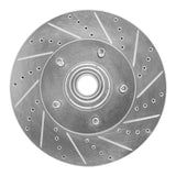 Dynamic Friction 2004-2006 Ford E-20150 Front Right Drilled & Slotted Silver Brake Rotor by Dynamic Friction Company 631-54191R