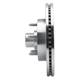 Dynamic Friction 2004-2006 Ford E-20150 Front Right Drilled & Slotted Silver Brake Rotor by Dynamic Friction Company 631-54191R