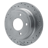Dynamic Friction 2004-2006 Ford Econoline Rear Right Drilled & Slotted Silver Brake Rotor by Dynamic Friction Company 631-54192R