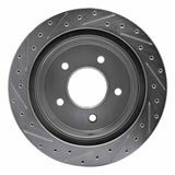 Dynamic Friction 2004-2006 Ford Econoline Rear Right Drilled & Slotted Silver Brake Rotor by Dynamic Friction Company 631-54192R