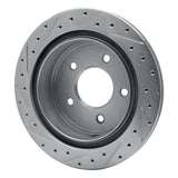 Dynamic Friction 2004-2006 Ford Econoline Rear Right Drilled & Slotted Silver Brake Rotor by Dynamic Friction Company 631-54192R