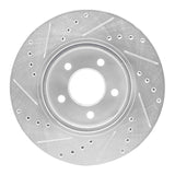 Dynamic Friction 2005-2012 Ford Escape Front Right Drilled & Slotted Silver Brake Rotor by Dynamic Friction Company 631-54193R