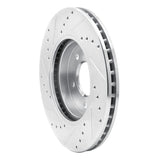 Dynamic Friction 2005-2012 Ford Escape Front Right Drilled & Slotted Silver Brake Rotor by Dynamic Friction Company 631-54193R
