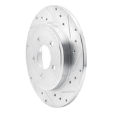 Dynamic Friction 2005-2008 Ford Escape Rear Right Drilled & Slotted Silver Brake Rotor by Dynamic Friction Company 631-54194R