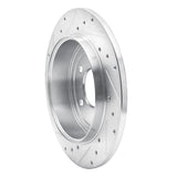 Dynamic Friction 2005-2008 Ford Escape Rear Right Drilled & Slotted Silver Brake Rotor by Dynamic Friction Company 631-54194R