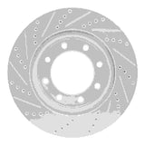Dynamic Friction 2005-2012 Ford F-350 Super Duty 4WD Front Right Drilled & Slotted Silver Brake Rotor by Dynamic Friction Company 631-54196R