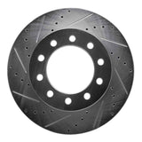 Dynamic Friction 2005-2016 Ford F550 Super Duty Front Left Drilled & Slotted Silver Brake Rotor by Dynamic Friction Company 631-54197L