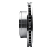Dynamic Friction 2005-2016 Ford F550 Super Duty Front Left Drilled & Slotted Silver Brake Rotor by Dynamic Friction Company 631-54197L