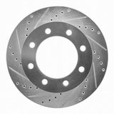 R1 Concepts 05-12 Ford F-250 4WD (Super Duty) Front Left Drilled & Slotted Silver Brake Rotor by R1 Concepts RNC-631-54198L