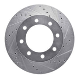 R1 Concepts 05-12 Ford F-250 4WD (Super Duty) Front Right Drilled & Slotted Silver Brake Rotor by R1 Concepts RNC-631-54198R
