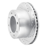Dynamic Friction 2005-2012 Ford F-350 Super Duty 4WD Rear Right Drilled & Slotted Silver Brake Rotor by Dynamic Friction Company 631-54199R