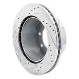 Dynamic Friction 2005-2012 Ford F-350 Super Duty 4WD Rear Right Drilled & Slotted Silver Brake Rotor by Dynamic Friction Company 631-54199R