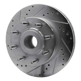 Dynamic Friction 2005-2007 Ford F-250 2WD (Super Duty) Front Left Drilled & Slotted Silver Brake Rotor by Dynamic Friction Company 631-54201L