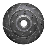 Dynamic Friction 2005-2007 Ford F-250 2WD (Super Duty) Front Left Drilled & Slotted Silver Brake Rotor by Dynamic Friction Company 631-54201L
