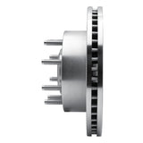 Dynamic Friction 2005-2007 Ford F-250 2WD (Super Duty) Front Left Drilled & Slotted Silver Brake Rotor by Dynamic Friction Company 631-54201L
