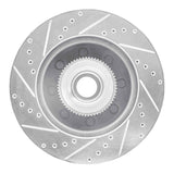 Dynamic Friction 2005-2007 Ford F-250 2WD (Super Duty) Front Right Drilled & Slotted Silver Brake Rotor by Dynamic Friction Company 631-54201R