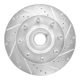 Dynamic Friction 2005-2007 Ford F-250 2WD (Super Duty) Front Right Drilled & Slotted Silver Brake Rotor by Dynamic Friction Company 631-54201R