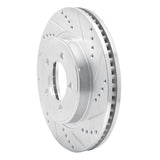 Dynamic Friction 2006-2010 Ford Explorer Front Right Drilled & Slotted Silver Brake Rotor by Dynamic Friction Company 631-54203R