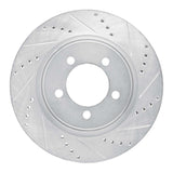 Dynamic Friction 2006-2010 Ford Explorer Front Right Drilled & Slotted Silver Brake Rotor by Dynamic Friction Company 631-54203R