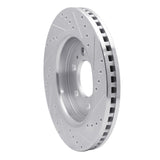 Dynamic Friction 2007-2021 Ford F-150 4WD Front Left Drilled & Slotted Silver Brake Rotor by Dynamic Friction Company 631-54204L