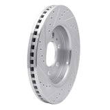 Dynamic Friction 2007-2021 Ford F-150 RWD Front Right Drilled & Slotted Silver Brake Rotor by Dynamic Friction Company 631-54204R