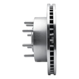 Dynamic Friction 2006-2012 Ford F-250 2WD (Super Duty) Front Left Drilled & Slotted Silver Brake Rotor by Dynamic Friction Company 631-54206L