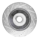Dynamic Friction 2006-2012 Ford F-350 Super Duty 2WD Front Right Drilled & Slotted Silver Brake Rotor by Dynamic Friction Company 631-54206R