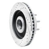 Dynamic Friction 2006-2012 Ford F-350 Super Duty 2WD Front Right Drilled & Slotted Silver Brake Rotor by Dynamic Friction Company 631-54206R