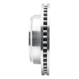 Dynamic Friction 2008-2025 Ford E-250 Rear Right Drilled & Slotted Silver Brake Rotor by Dynamic Friction Company 631-54208R