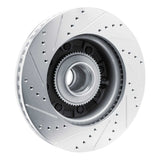 Dynamic Friction 2008-2025 Ford E-350 Super Duty Front Right Drilled & Slotted Silver Brake Rotor by Dynamic Friction Company 631-54209R