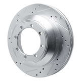 Dynamic Friction 2008-2019 Ford E-350 Super Duty Rear Left Drilled & Slotted Silver Brake Rotor by Dynamic Friction Company 631-54210L