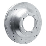 Dynamic Friction 2008-2019 Ford E-350 Super Duty Rear Right Drilled & Slotted Silver Brake Rotor by Dynamic Friction Company 631-54210R