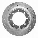 Dynamic Friction 2008-2020 Ford E-450 Super Duty Rear Left Drilled & Slotted Silver Brake Rotor by Dynamic Friction Company 631-54212L