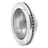 Dynamic Friction 2008-2020 Ford E-Super Duty Rear Right Drilled & Slotted Silver Brake Rotor by Dynamic Friction Company 631-54212R