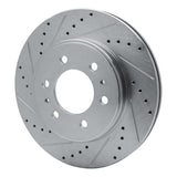 Dynamic Friction 2009 Ford F-150 RWD Front Left Drilled & Slotted Silver Brake Rotor by Dynamic Friction Company 631-54215L