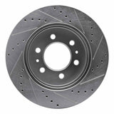 Dynamic Friction 2009 Ford F-150 RWD Front Left Drilled & Slotted Silver Brake Rotor by Dynamic Friction Company 631-54215L