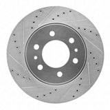 Dynamic Friction 2009 Ford F-150 RWD Front Left Drilled & Slotted Silver Brake Rotor by Dynamic Friction Company 631-54215L