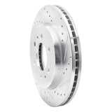 Dynamic Friction 2009 Ford F-150 4WD Front Right Drilled & Slotted Silver Brake Rotor by Dynamic Friction Company 631-54215R